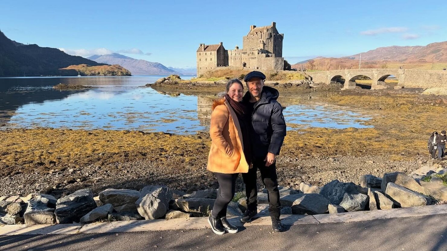 Paisagem bel�ssima do Castelo de Eilean Donan na Esc�cia. Foto: arquivo pessoal.