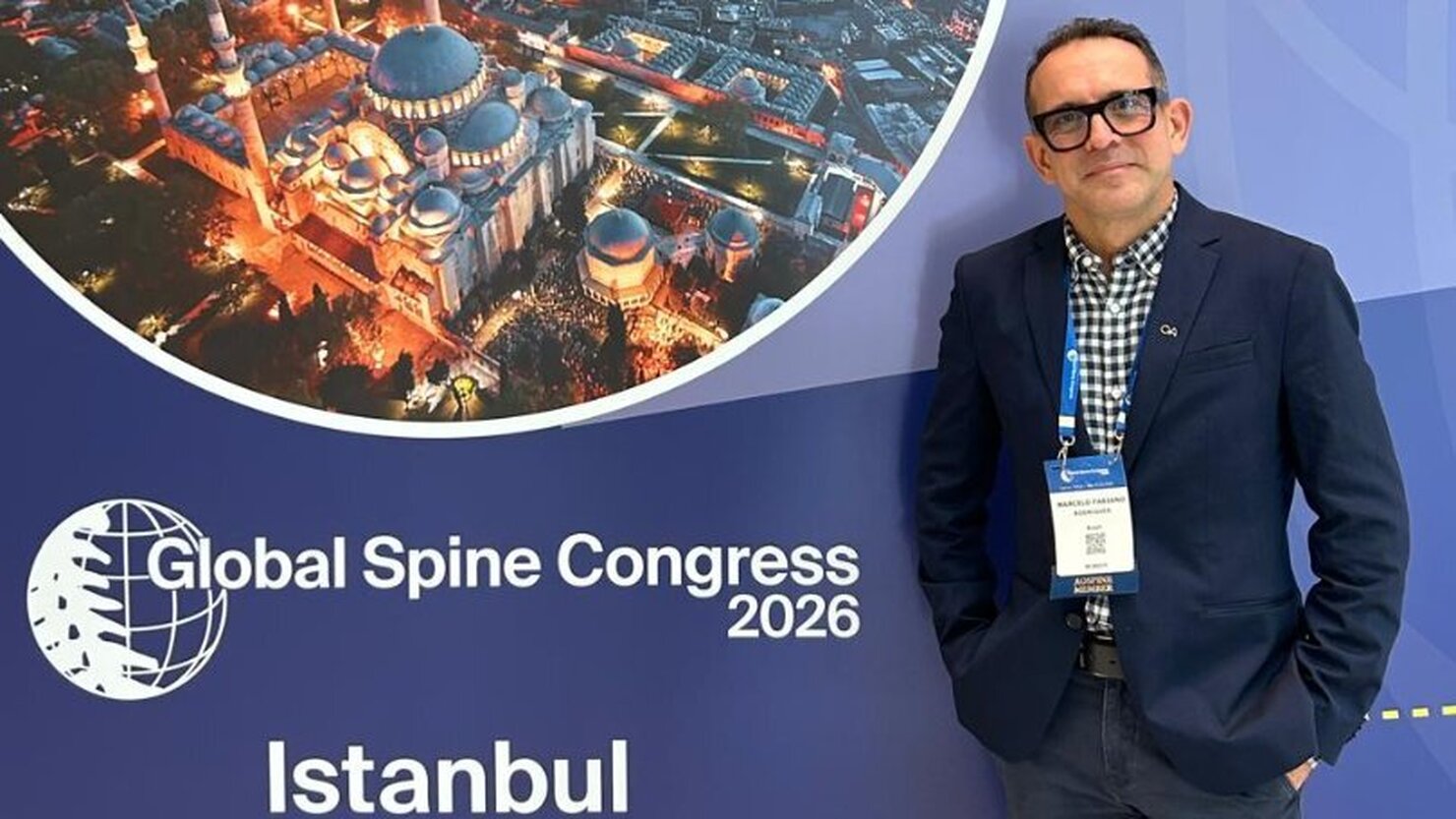 Rodrigues participa do Global Spine Congress, em Istambul, refor�ando a atualiza��o cient�fica e a excel�ncia na cirurgia da coluna. - Foto: Arquivo Pessoal