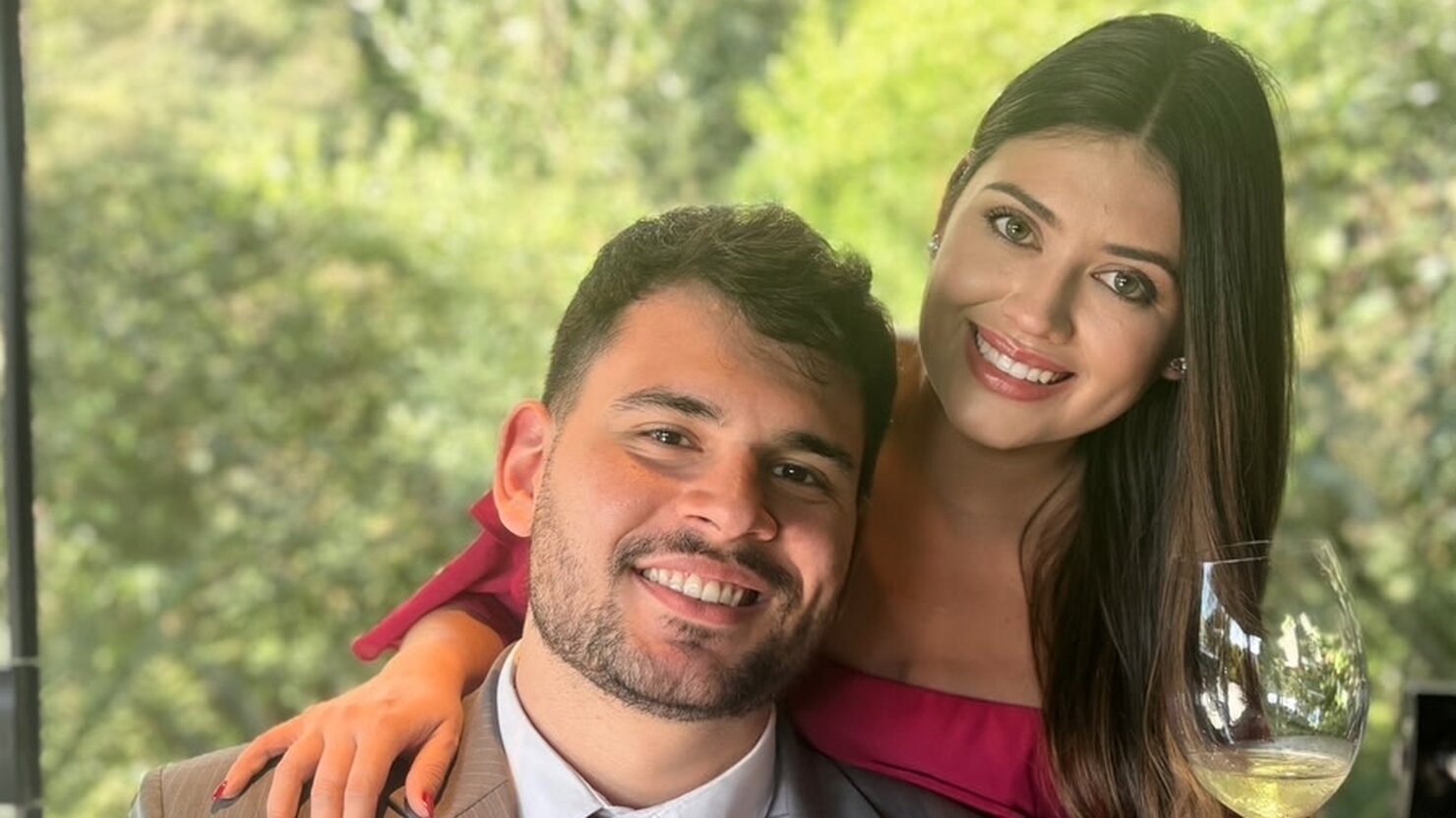 Matheus Vilas Boas e Wellen Pansera: eleg�ncia, sintonia e muito charme em Florian�polis. - Fotos: Arquivo Pessoal