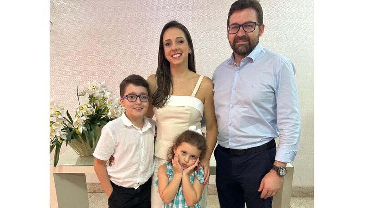 Uma fam�lia dedicada � medicina. Foto: arquivo pessoal.