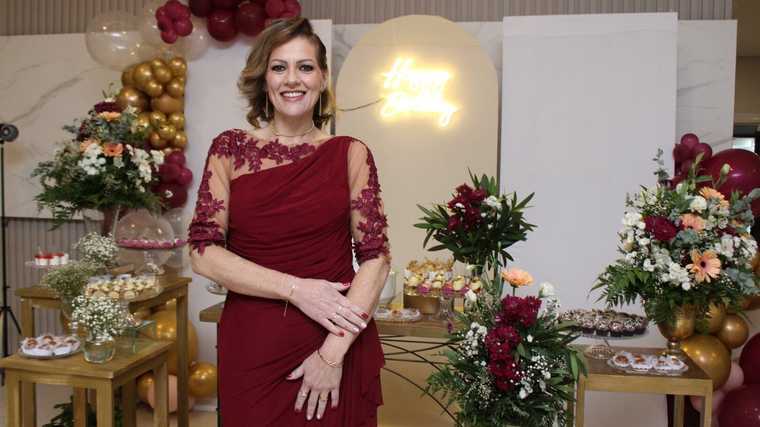 Cristiane Santin comemora 50 anos com festa inesquec�vel em Conc�rdia. - Fotos: Lu�s Longhini