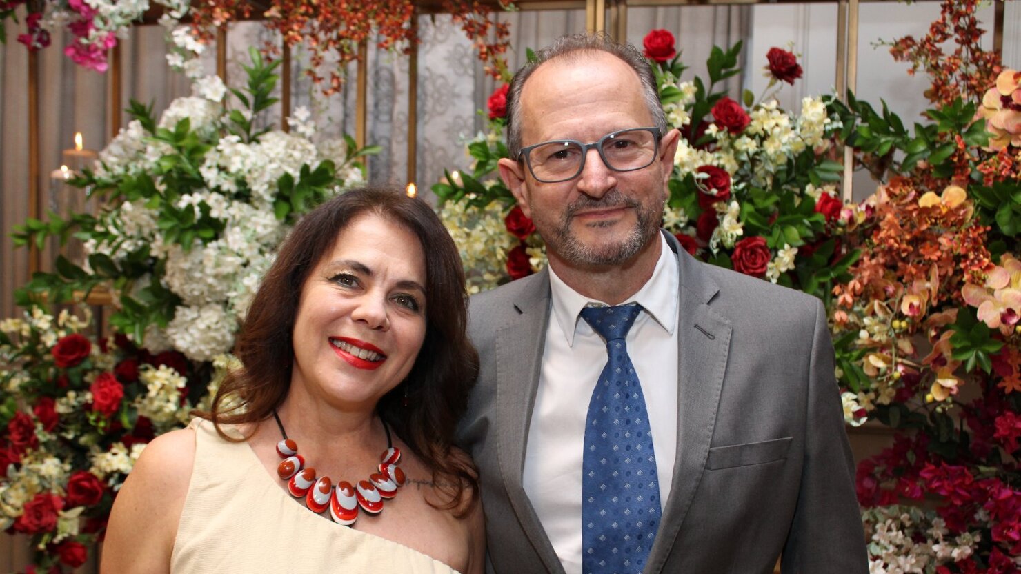 Rubens Mascelani Filho e N�dia, parceria que encanta e inspira. - Foto: Lu�s Longhini