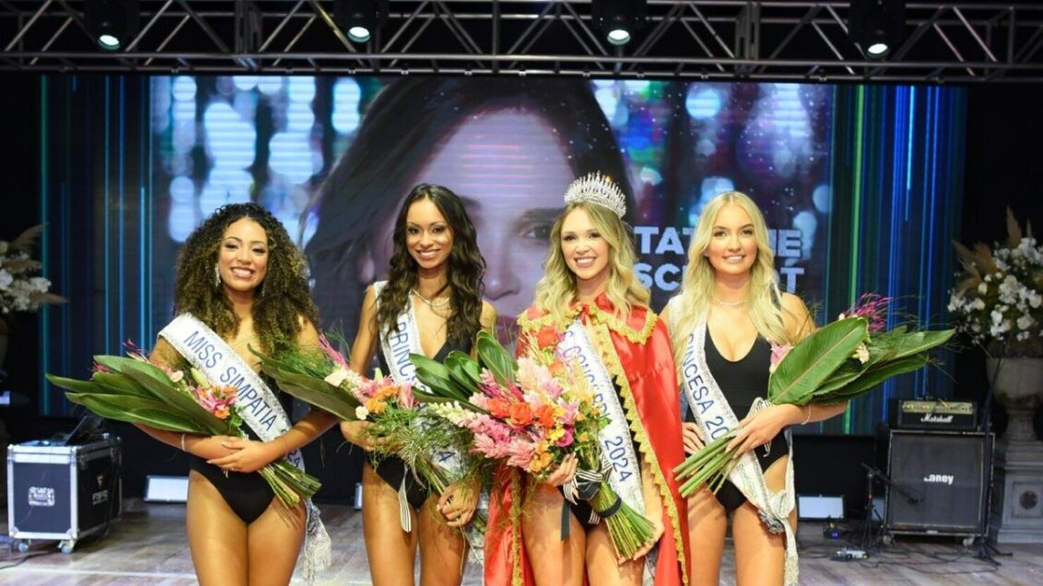 A atual Miss Conc�rdia � a jovem Tatiane Schmidt. - Foto: Jorge Lu�s Somensi, Somensi Fotografia, Arquivo R�dio Rural 29/03/2024