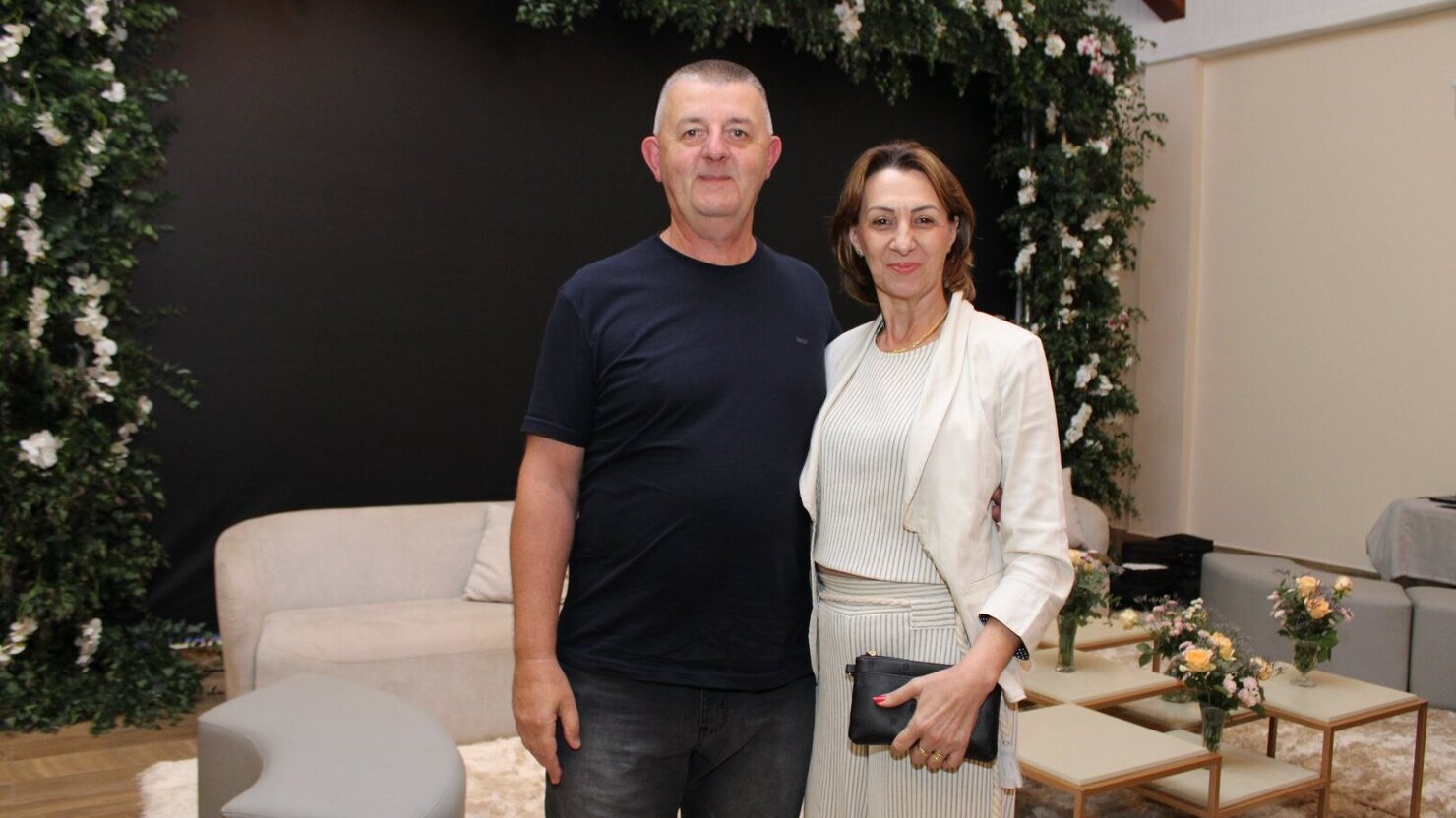 Fl�vio Fontana e Solange brilham por onde passam e s�o presen�as sempre especiais nos eventos de Conc�rdia!. - Foto: Lu�s Longhini