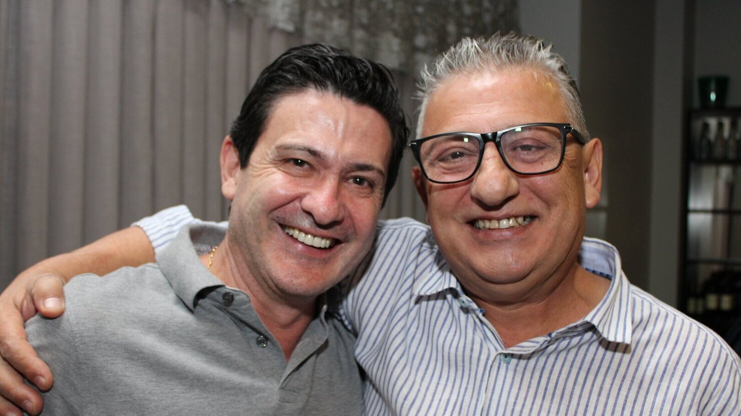 Amigos de longa data, Leonir Pastre e M�rcio Dal Piva � parceria, respeito e sucesso. - Foto: Lu�s Longhini