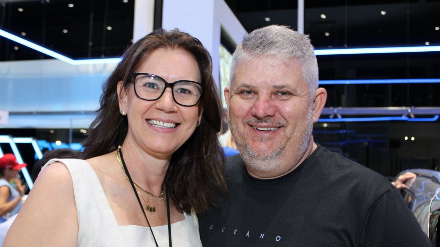 Marlei e Alginei Camillo: parceria que inspira, presen�a que faz a diferen�a. - Foto: Lu�s Longhini