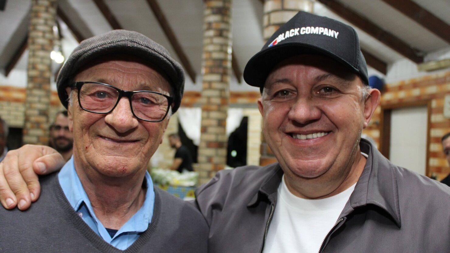 Rui Perizzollo e Cezar Luiz, uma amizade de dcadas. - Foto: Lus Longhini