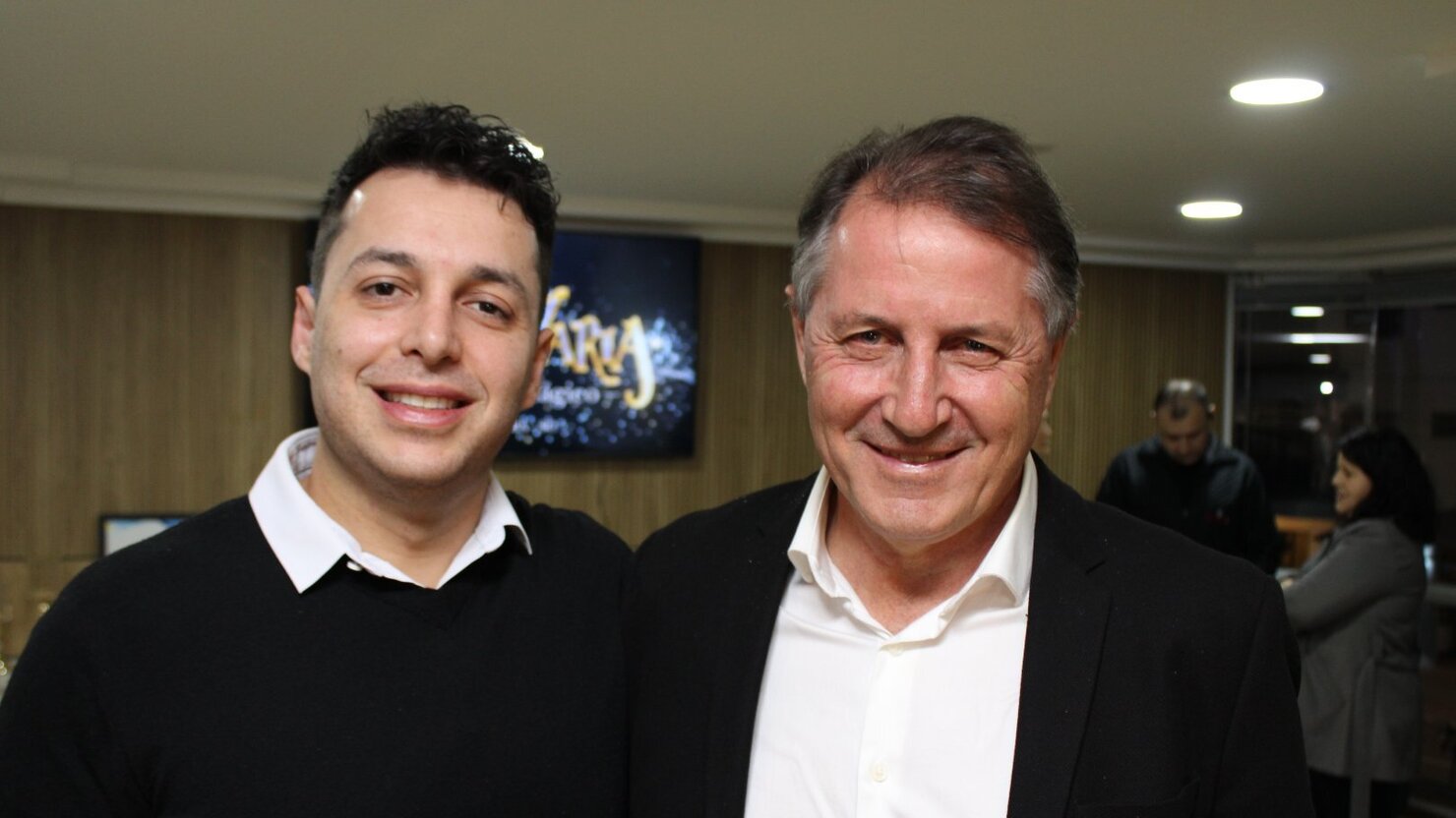 Pai e filho, duas gera��es de vision�rios que inspiram e fazem a diferen�a! - Foto: Lu�s Longhini