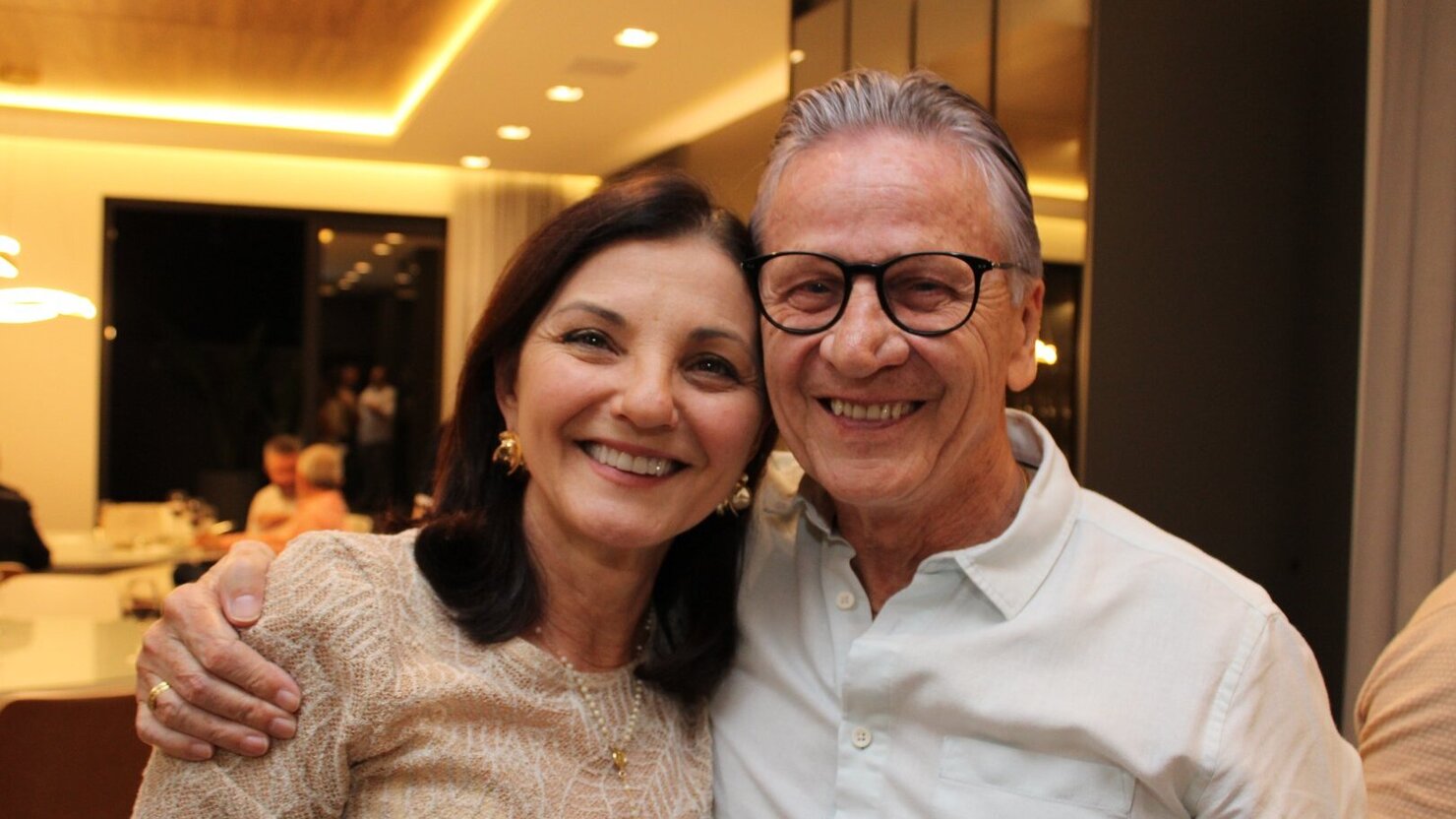 Renato e Marin�s: queridos e admirados na sociedade concordiense. - Foto: Lu�s Longhini